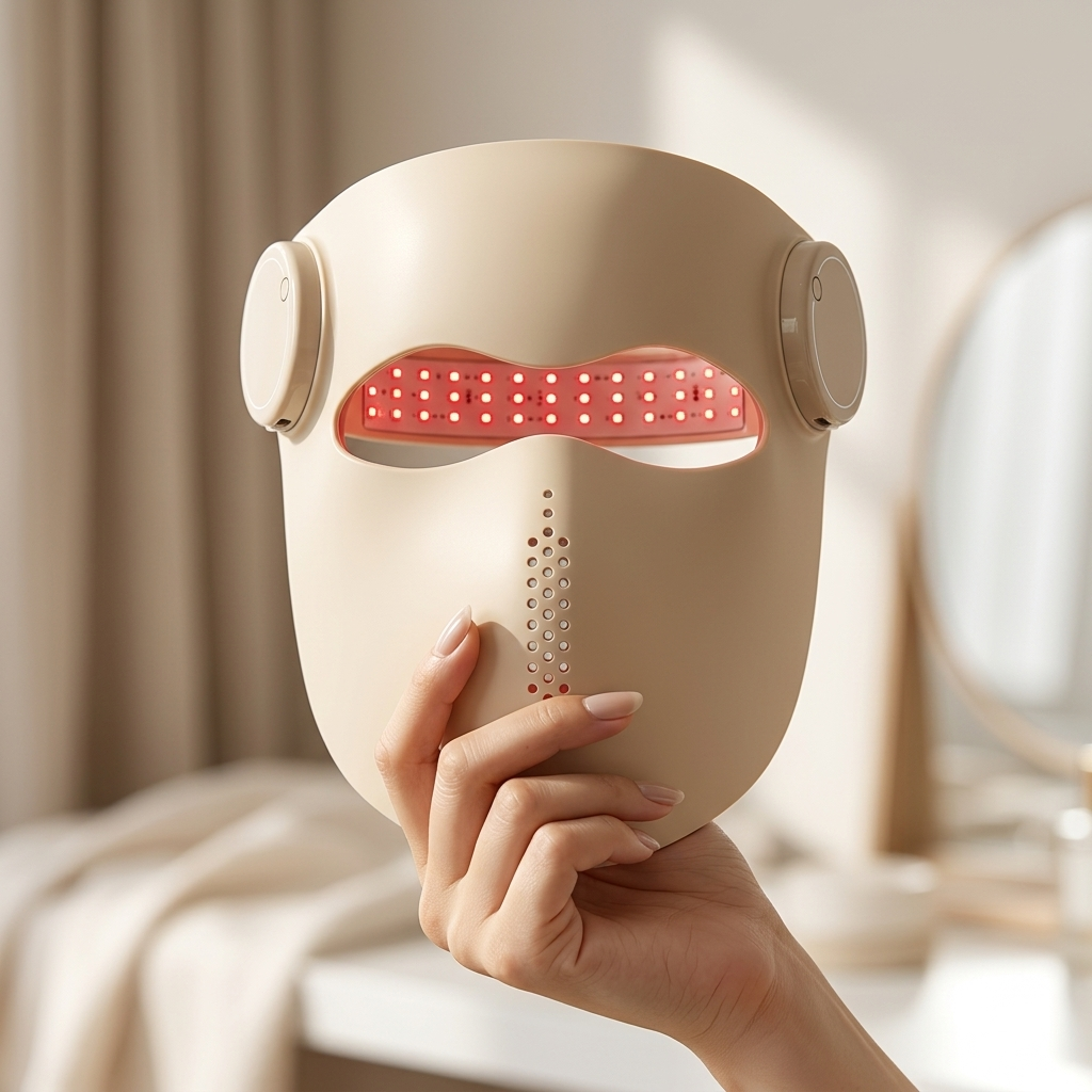 Limyaré Photon LED Face Mask — held in hand