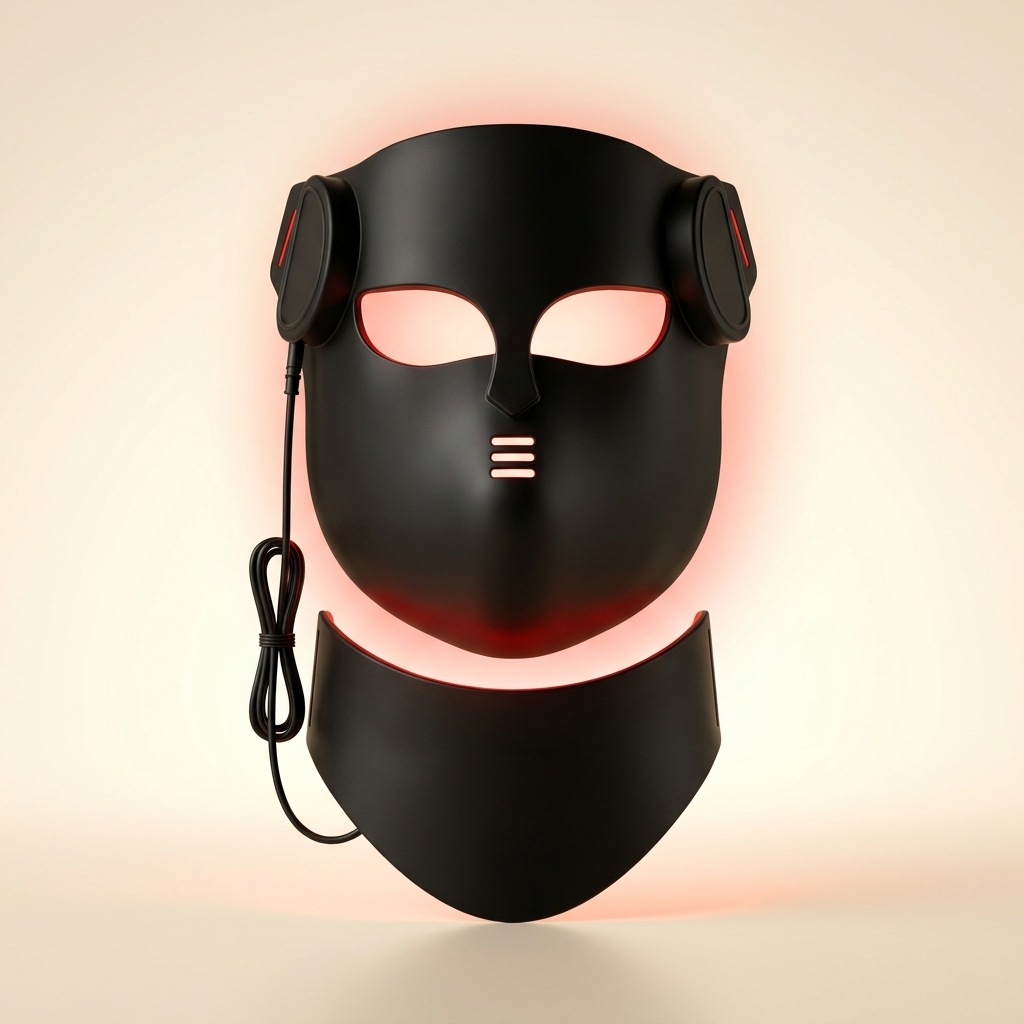 Limyaré 4D LED Face & Neck Mask — full set hero