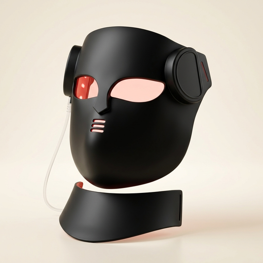 Limyaré 4D LED Face & Neck Mask — three-quarter angle
