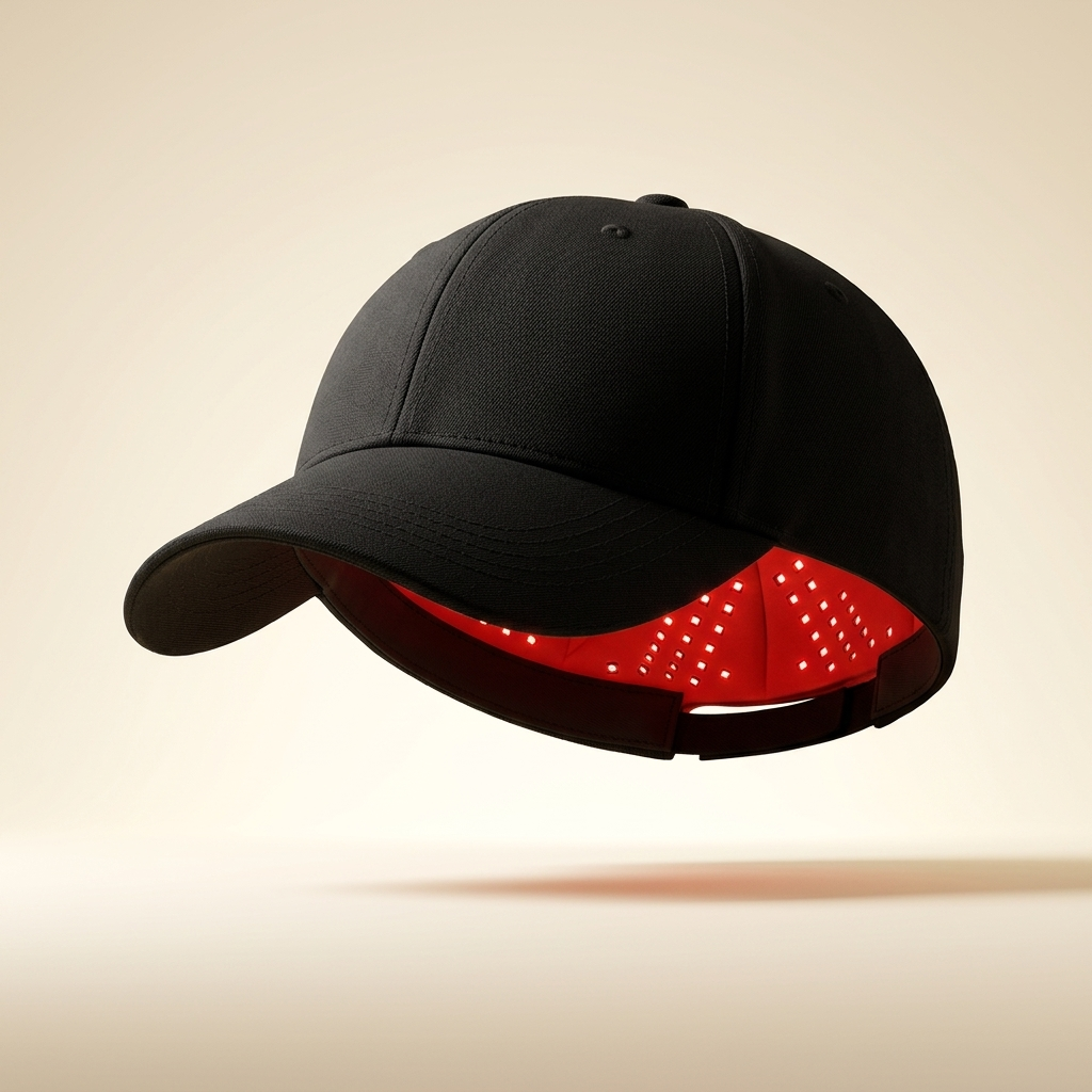 Limyaré Red Light Hair Cap — black cap studio hero 2 (cordless)
